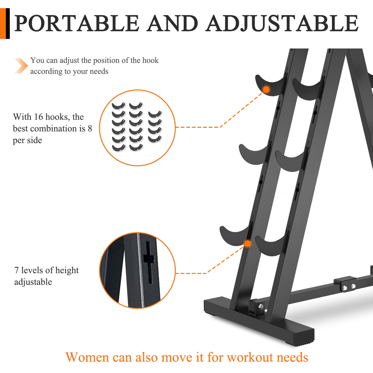 Adjustable Dumbbell Rack