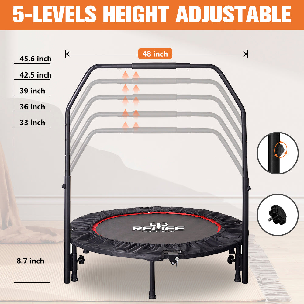 48 Inch Jump Trampoline with Handle